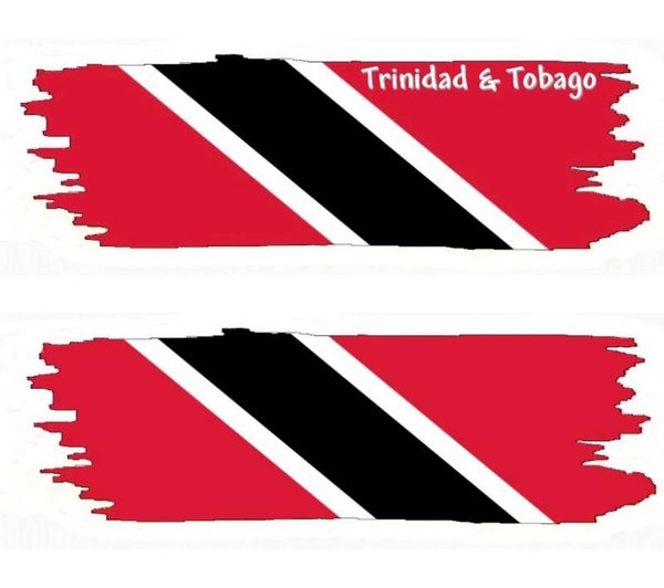 Aufkleber - Flagge - Trinidad & Tobago - versch. Motive - 125x40 mm