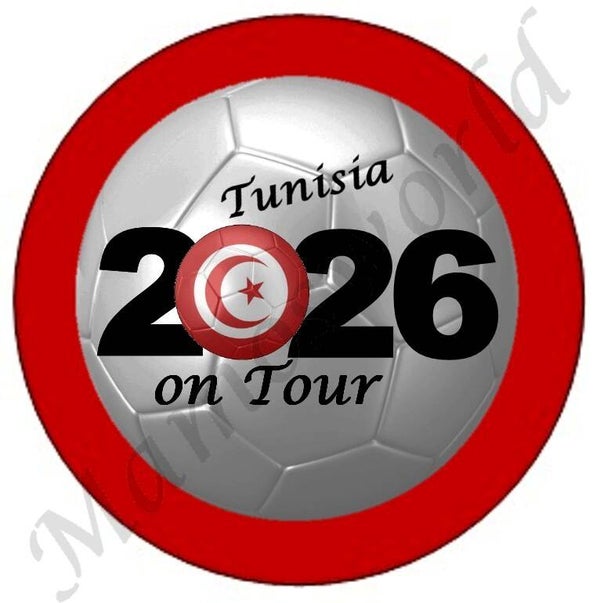 Aufkleber - Sticker - On Tour 2026 - Tunesien - 60 oder 90 mm Ø