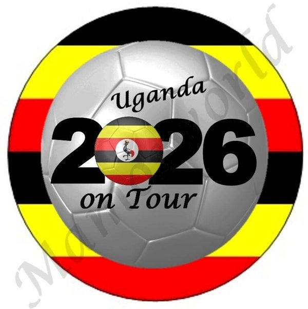 Aufkleber - Sticker - On Tour 2026 - Uganda - 60 oder 90 mm Ø