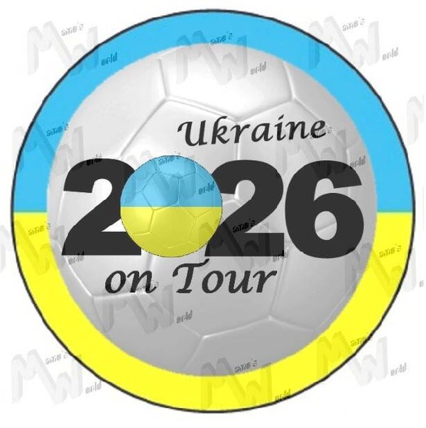 Aufkleber - Sticker - On Tour 2026 - Ukraine - 60 oder 90 mm Ø
