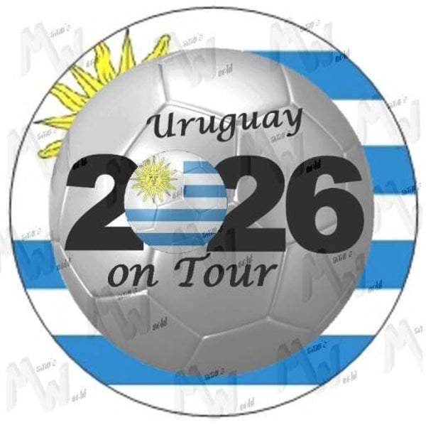 Aufkleber - Sticker - On Tour 2026 - Uruguay - 60 oder 90 mm Ø