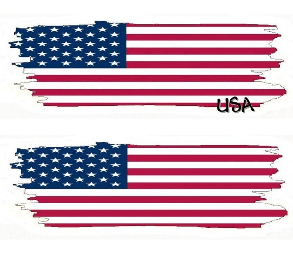 Aufkleber - Flagge - USA - versch. Motive - 125x40 mm