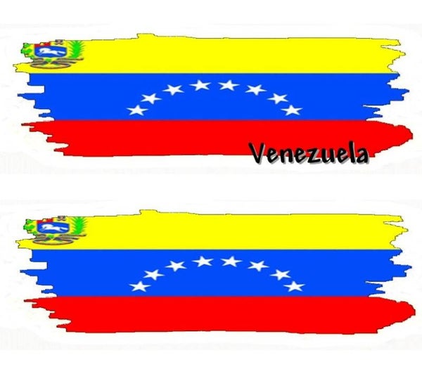 Aufkleber - Flagge - Venezuela - versch. Motive - 125x40 mm