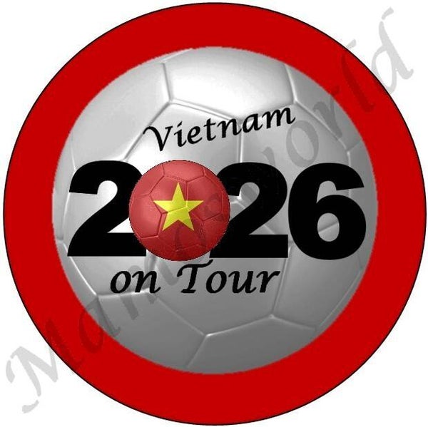 Aufkleber - Sticker - On Tour 2026 - Vietnam - 60 oder 90 mm Ø
