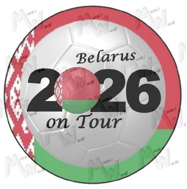 Aufkleber - Sticker - On Tour 2026 - Weißrussland - 60 oder 90 mm Ø