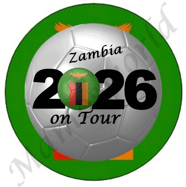 Aufkleber - Sticker - On Tour 2026 - Sambia - 60 oder 90 mm Ø