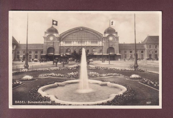 BASEL - Bundesbahnhof - Tram - 1926