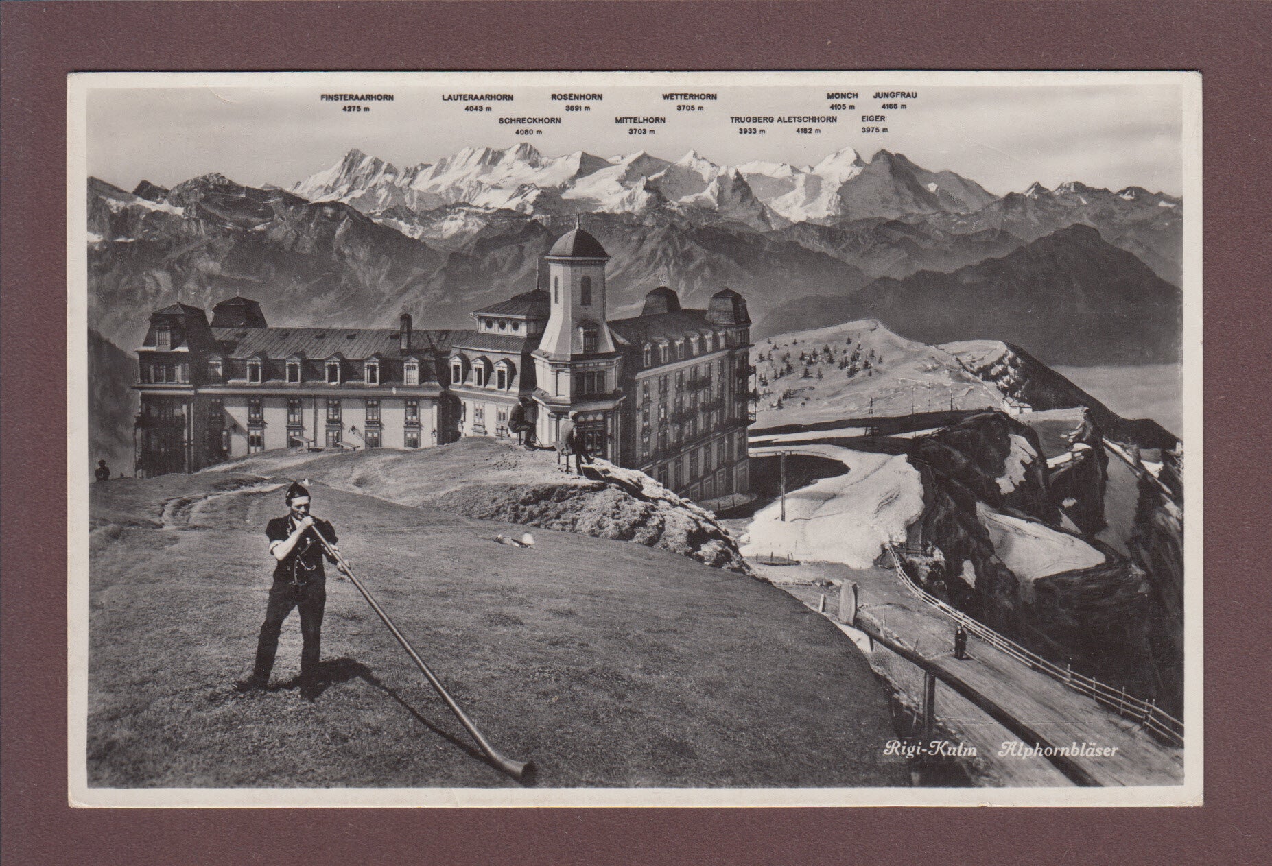 RIGI-KULM - Alphornbläser - 1938