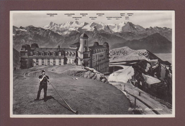RIGI-KULM - Alphornbläser - 1938