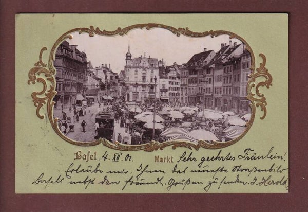 BASEL - Markt - 1901