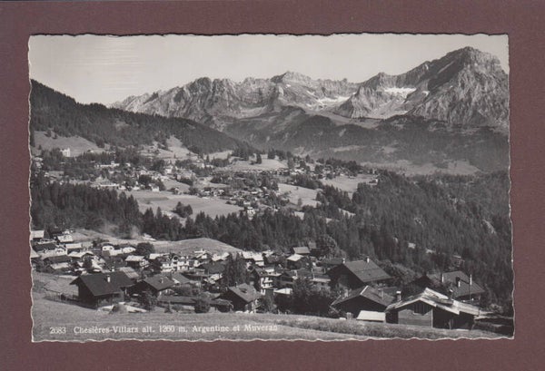 CHESIERES-VILLARS - Argentine - Muveran - 1954