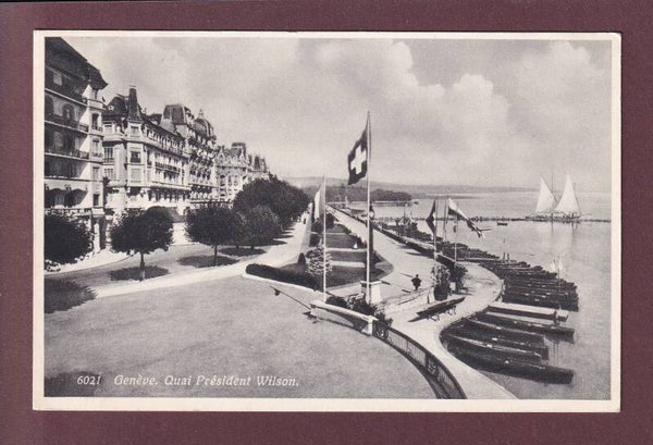 GENEVE - Quai Président Wilson - 1935