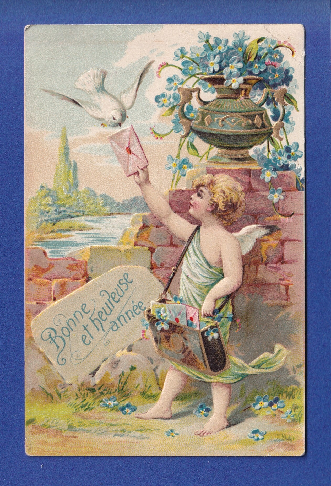 NOUVEL AN - Enfant-Ange - Colome - Relief - 1908