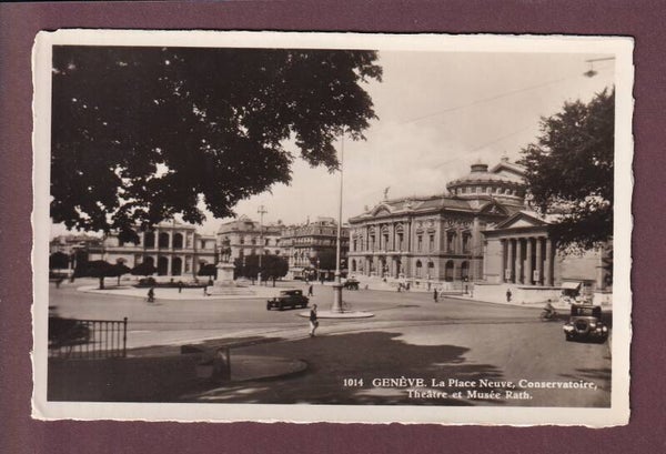 GENEVE - Place Neuve - Oldtimer - 1941
