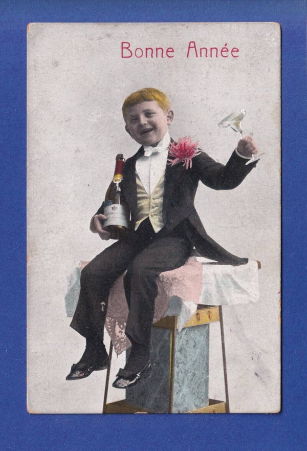 NOUVEL AN - Enfant - Champagne - 1919