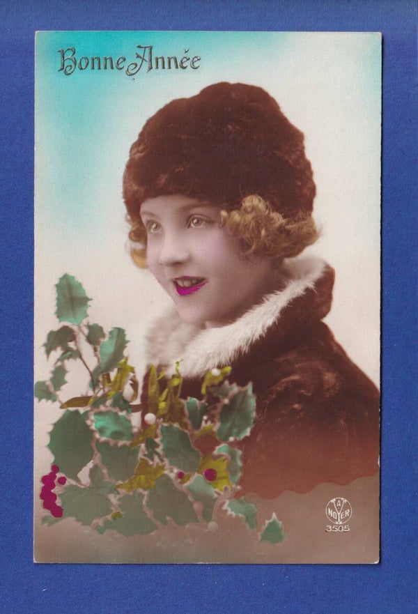 NOUVEL AN - Enfant - Houx - 1921