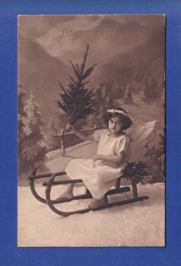 NOUVEL AN - Enfant-Ange - Sapin - 1913