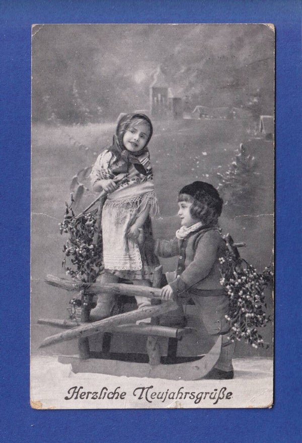 NEUJAHR - Kinder - 1919