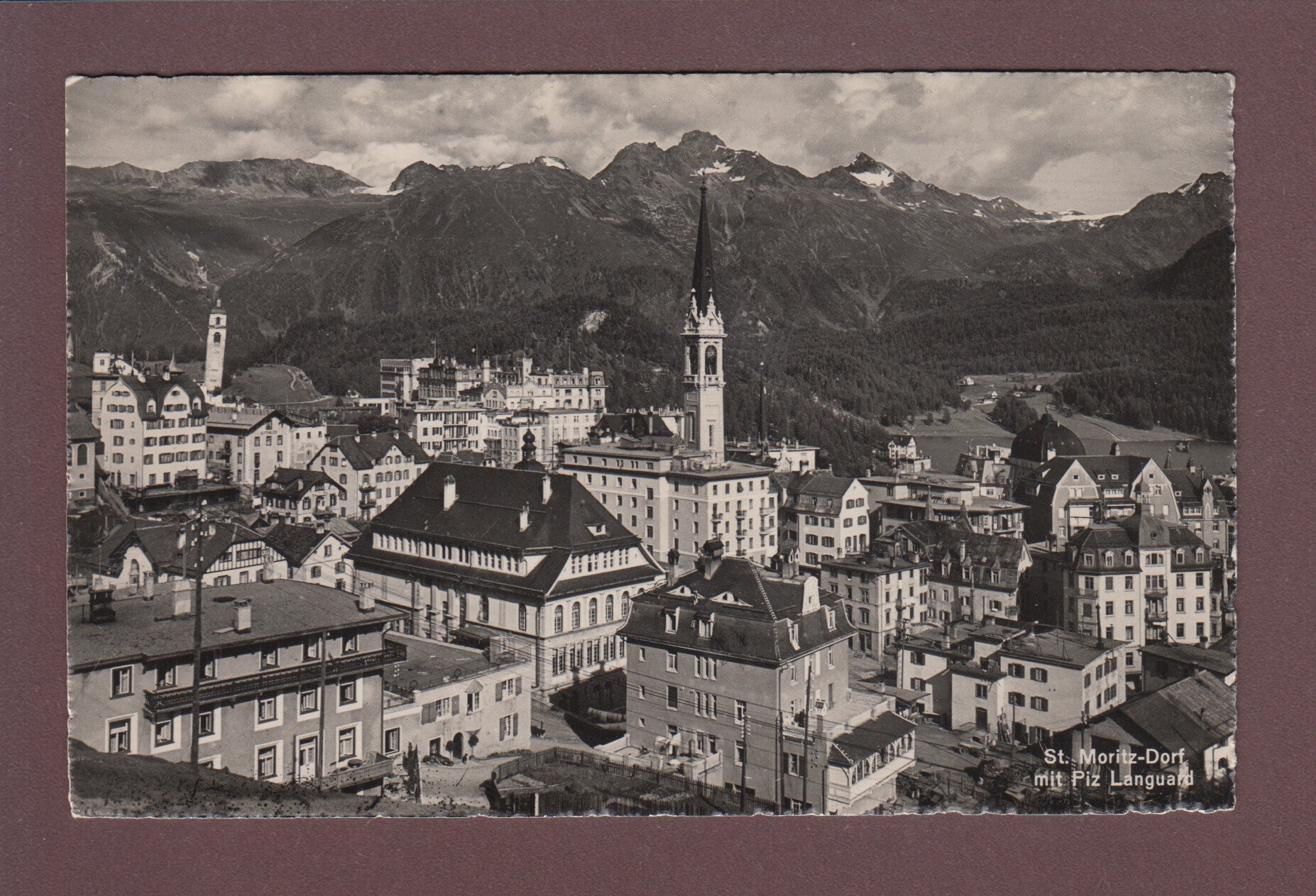 ST. MORITZ-DORF - Teilansicht - 1948