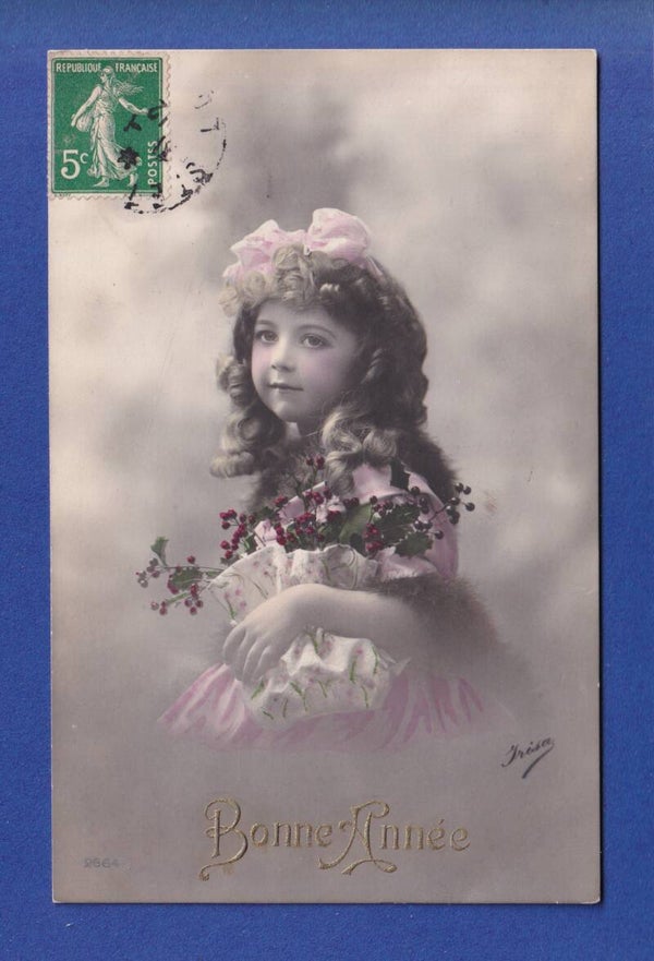NOUVEL AN - Enfant - Houx - 1912