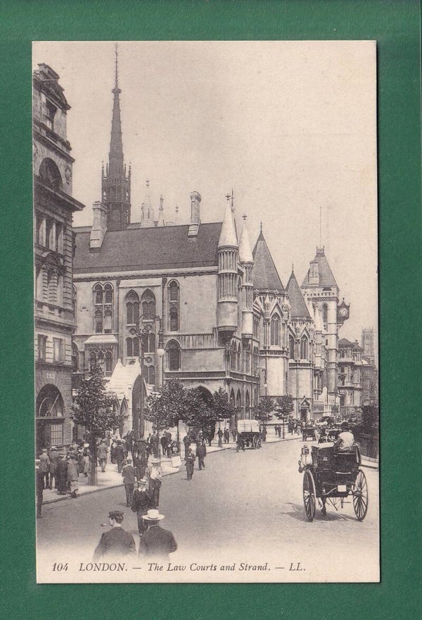 LONDON - Law Courts and Strand