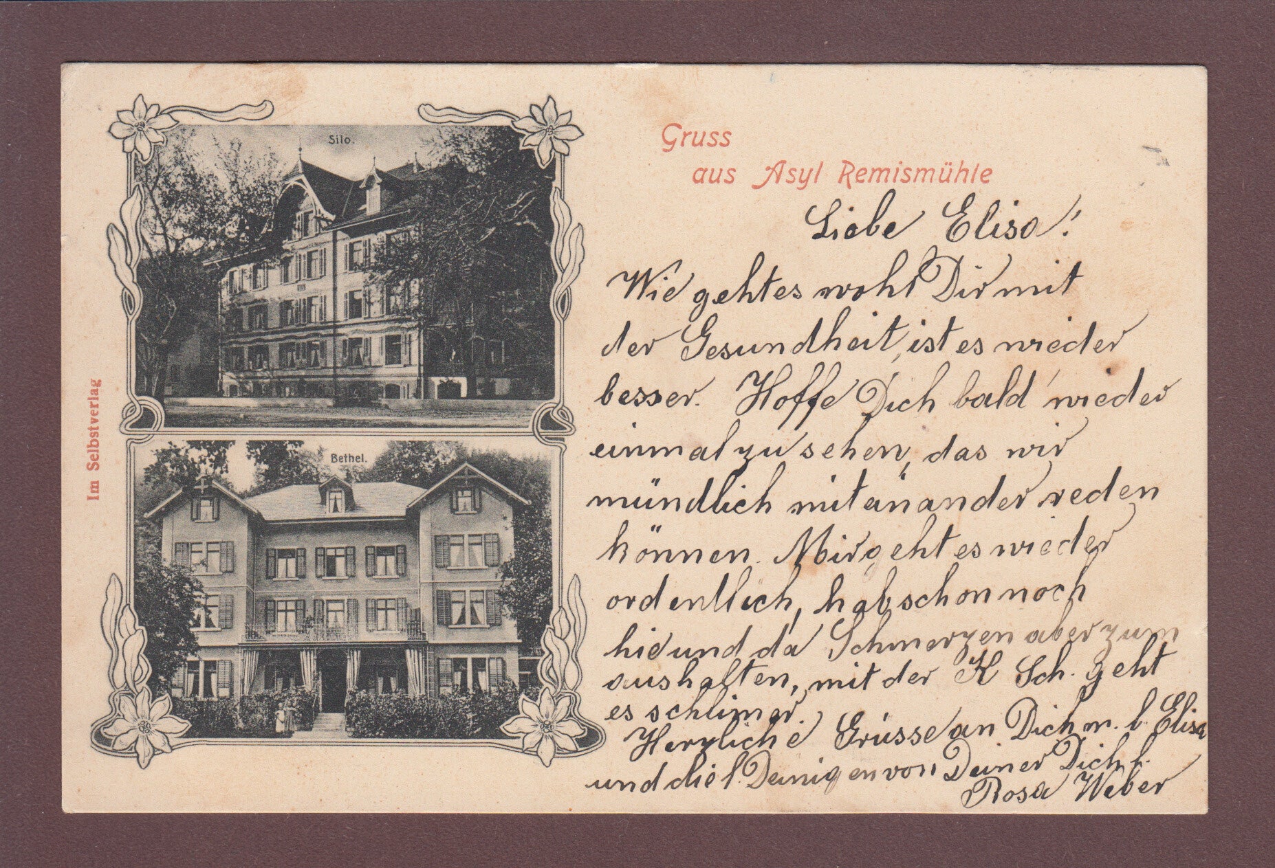 Gruss aus Asyl RÄMISMÜHLE - Bethel - Silo1902 Selbstverlag