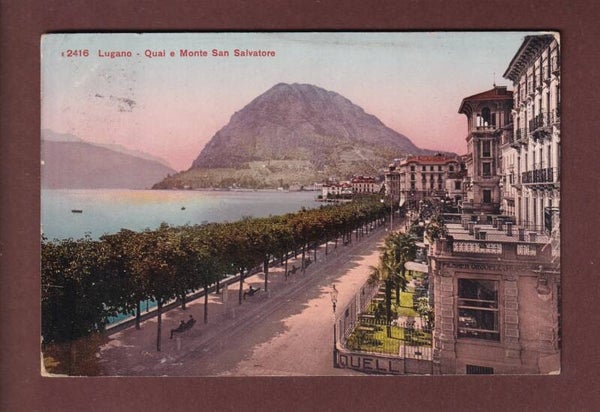 LUGANO - Quai e San Salvatore - 1911