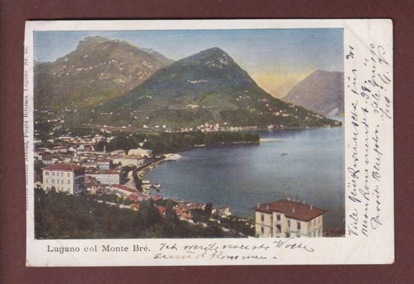 LUGANO col Monte Brè - 1898