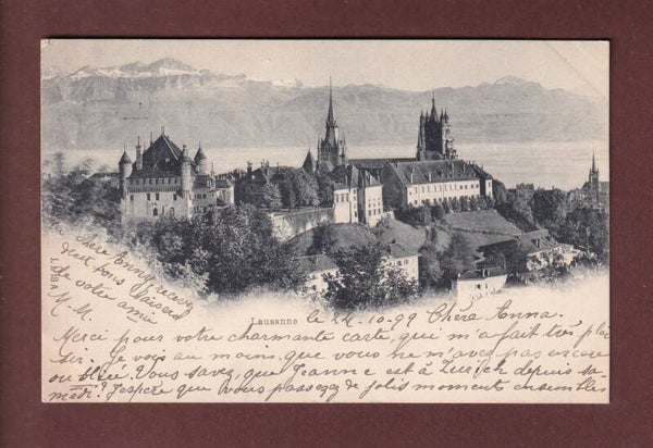 LAUSANNE - Château et Cathédrale - 1899