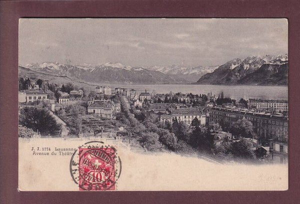 LAUSANNE - Avenue du Théâtre - 1905