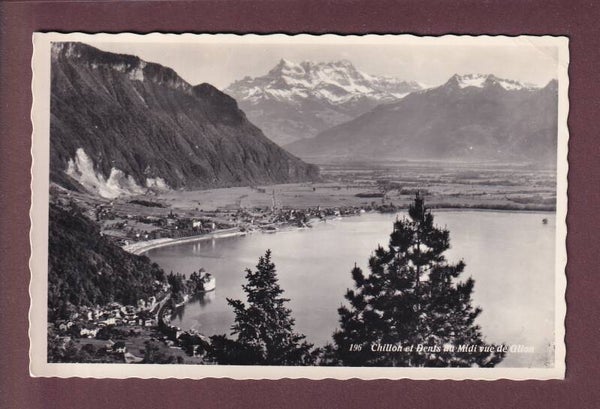 CHILLON et Dents du Midi vus de Glion - 1959