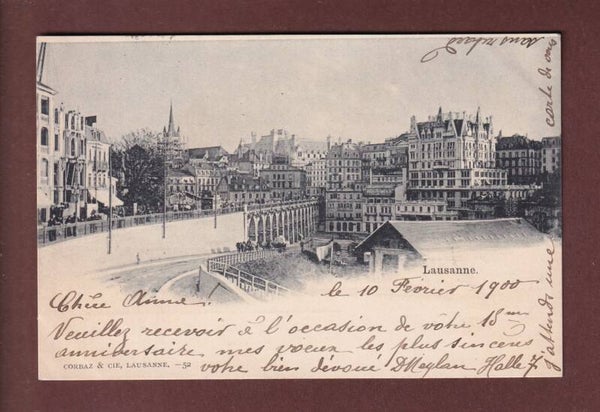 LAUSANNE - Flon et Maison Mercier - 1900