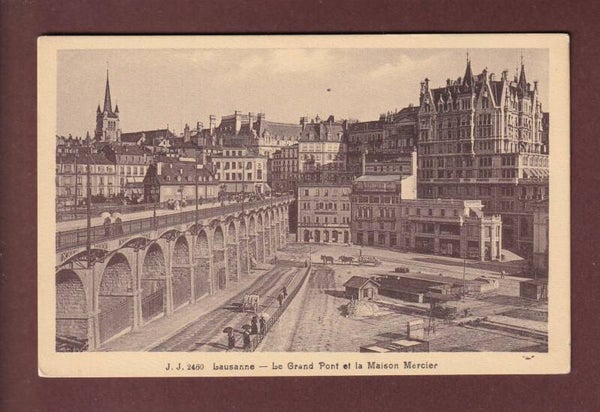 LAUSANNE - Flon et Maison Mercier - 1903