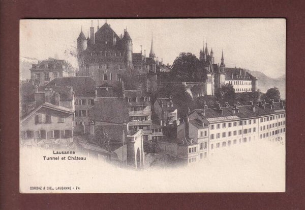 LAUSANNE - Tunnel - Château - Cathédrale - 1904