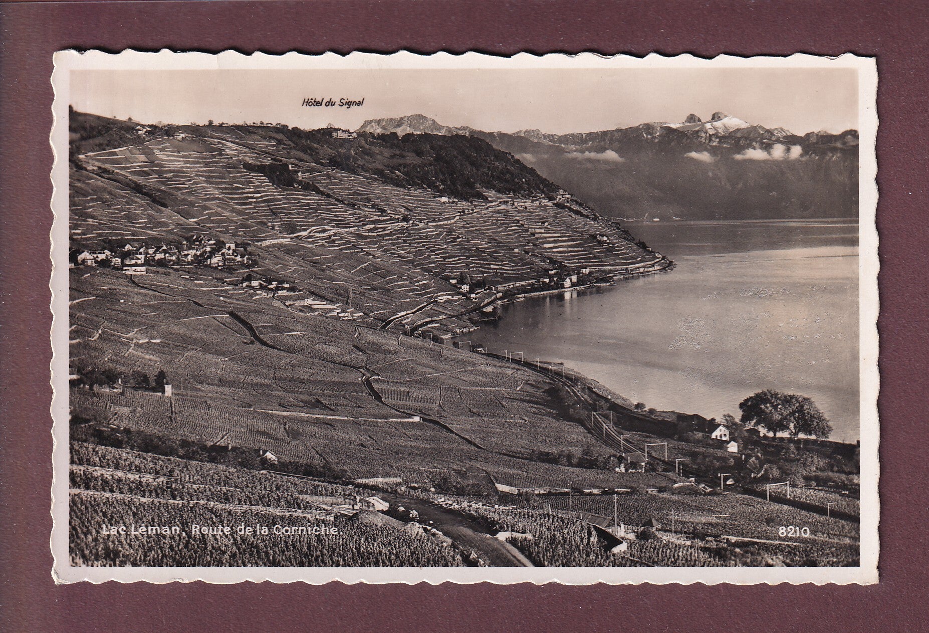 LAC LEMAN - Route de la Corniche - 1947