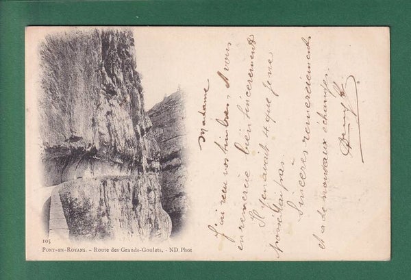 Pont-En-Royans - ROUTE DES GRANDS GOULETS - 1902