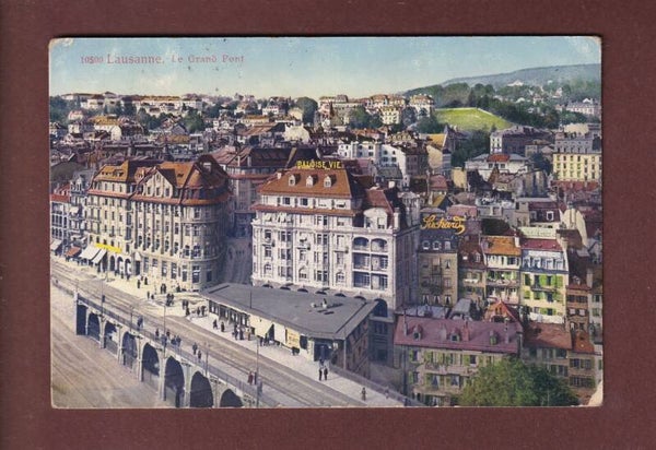 LAUSANNE - Grand Pont - Suchard - 1916
