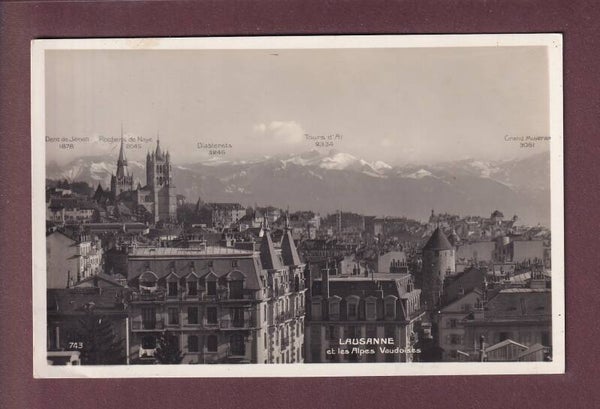 LAUSANNE et les Alpes - 1930