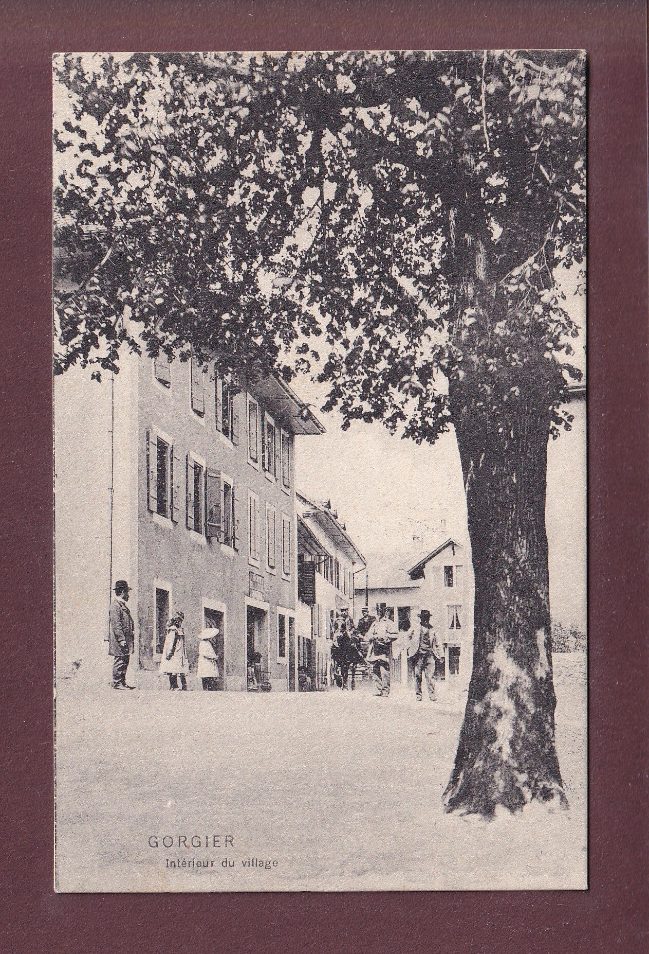 GORGIER - Intérieur du village - 1911