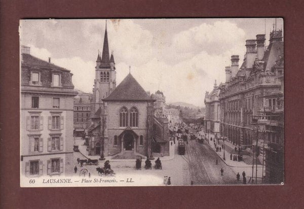 LAUSANNE - Place St. François - 1914