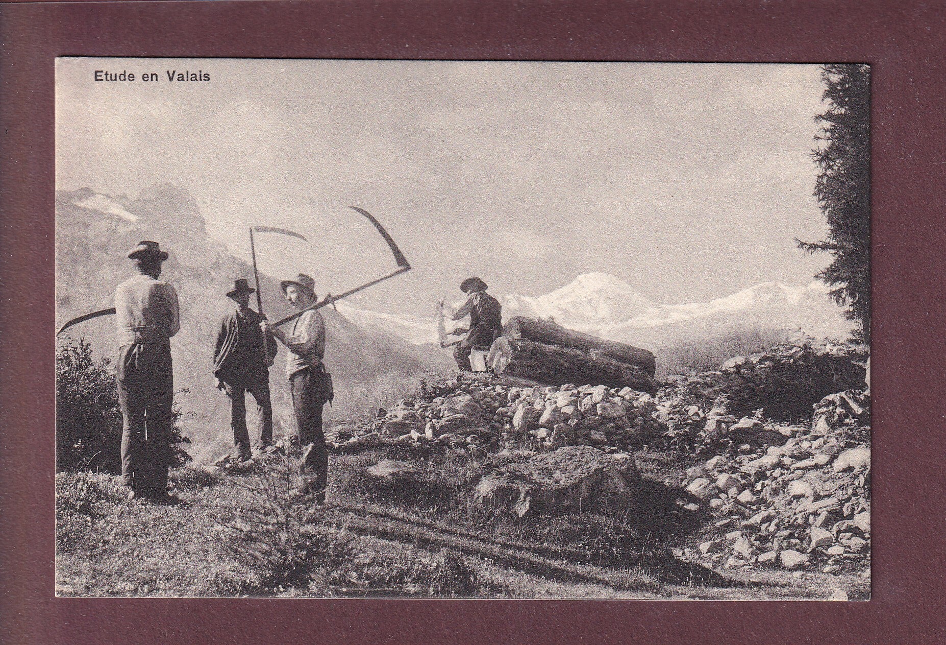 Etude en VALAIS - Faucheurs