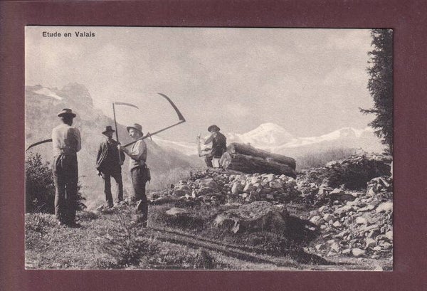 Etude en VALAIS - Faucheurs