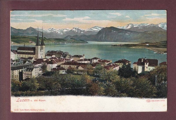 LUZERN - Hofkirche - Alpen