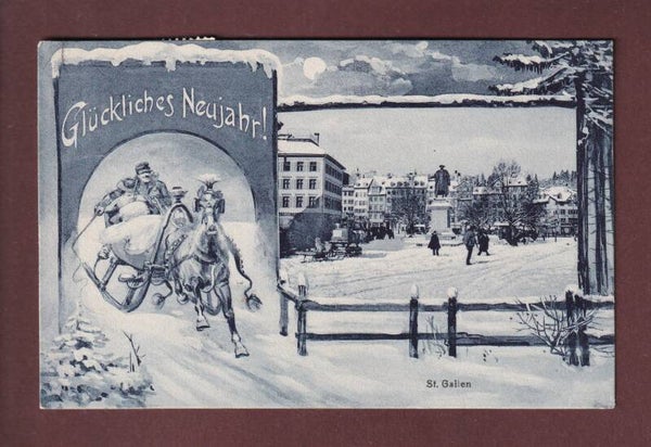 ST. GALLEN - Neujahr - 1908