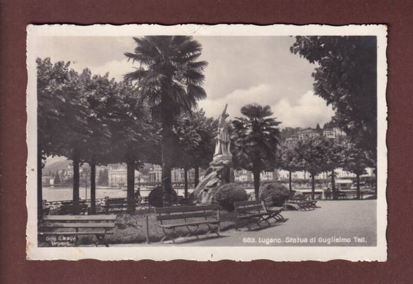 LUGANO - Statua di Guglielmo Tell - 1928
