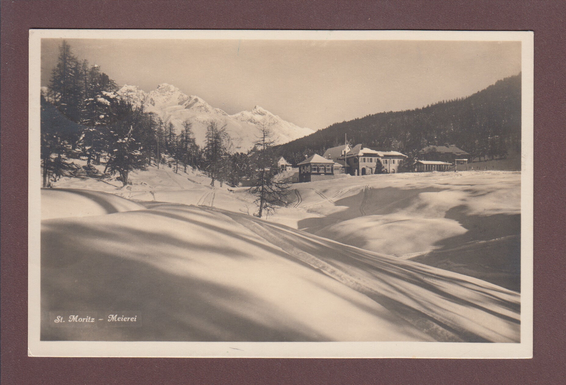 ST. MORITZ - Meierei unter Schnee - 1927