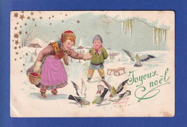 NOËL - Enfant - Pigeons