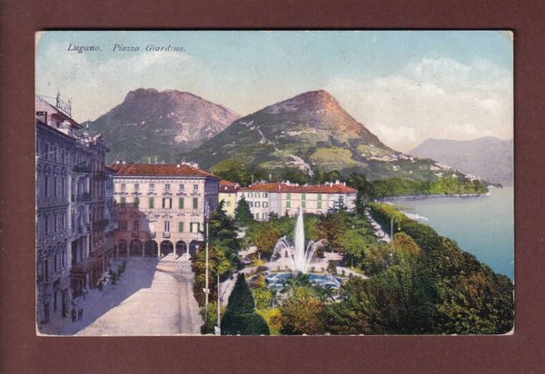 LUGANO - Piazza Giardino - Monte Brè - 1912