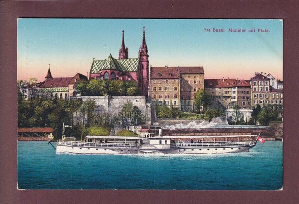 BASEL - Münster - Schiff - 1925