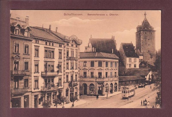 SCHAFFHAUSEN - Bahnhofstrasse - Tram - 1909